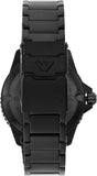 Emporio Armani World Explorer Black Dial Black Steel Strap Watch for Men - AR11398
