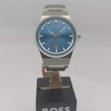 Hugo Boss Candor Blue Dial Silver Steel Strap Watch for Men - 1514076