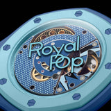 Swatch x AP Royal Pop Green Dial Green Leather Lanyard Watch for Men - Green Eight