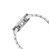 Citizen Mechanical Automatic Orange Dial Silver Steel Strap Watch for Men - NJ0128-80X