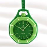 Swatch x AP Royal Pop Green Dial Green Leather Lanyard Watch for Men - Green Eight