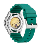 Citizen Mechanical Automatic Green Dial Green Rubber Strap Watch for Men - NJ0129-10X