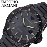 Emporio Armani World Explorer Black Dial Black Steel Strap Watch for Men - AR11398