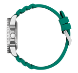 Citizen Mechanical Automatic Green Dial Green Rubber Strap Watch for Men - NJ0129-10X