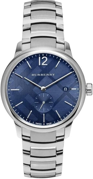 Burberry Classic Blue Dial Silver Steel Strap Watch for Men - BU10007