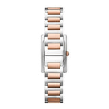 Emporio Armani Genni Mother of Pearl Dial Two Tone Steel Strap Watch for Women - AR11626