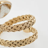 Just Cavalli Novara Silver Dial Gold Steel Strap Watch for Women - JC1L264M0025