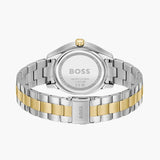 Hugo Boss Runner Chronograph Grey Dial Two Tone Steel Strap Watch for Men - 1514144