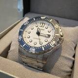 Citizen Mechanical Automatic White Dial Silver Steel Strap Watch for Men - NJ0171-81A