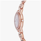 Emporio Armani Mia Mother of Pearl Dial Rose Gold Steel Strap Watch for Women - AR11671