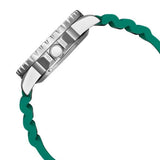 Citizen Mechanical Automatic Green Dial Green Rubber Strap Watch for Men - NJ0129-10X