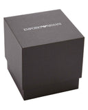 Emporio Armani Racer Chronograph Silver Dial Silver Steel Strap Watch for Men - AR11636