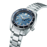 Seiko Prospex Glacier Save The Ocean Special Edition Automatic Blue Dial Silver Steel Strap Watch for Men - SPB299J1