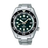 Seiko Prospex 140th Anniversary Limited Edition Automatic Scuba Divers Green Dial Silver Steel Strap Watch for Men - SPB207J1