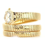 Just Cavalli Mesmerizing White Dial Gold Steel Strap Watch for Women - JC1L304M0025