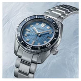 Seiko Prospex Glacier Save The Ocean Special Edition Automatic Blue Dial Silver Steel Strap Watch for Men - SPB299J1