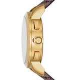 Tory Burch The Tory Chronograph White Dial Maroon Jacquard Strap Watch for Women - TBW1051