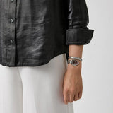 Just Cavalli Glam Evo 8 Pink Dial Silver Steel Strap Watch for Women - JC1L225M0015