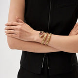 Just Cavalli Mesmerizing Red Dal Gold Steel Strap Watch for Women - JC1L304M0035