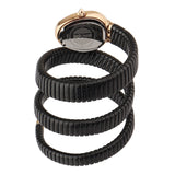 Just Cavalli Doppio Black Dial Black Steel Strap Watch for Women - JC1L163M0045