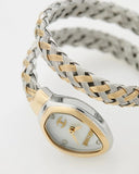 Just Cavalli Novara Mother of Pearl Dial Two Tone Steel Strap Watch for Women - JC1L264M0055