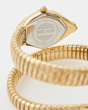 Just Cavalli Ornato Green Dial Gold Steel Strap Watch for Women - JC1L303M0035