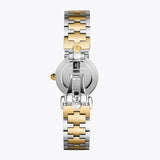 Tory Burch Reva Gold Dial Two Tone Steel Strap Watch for Women - TBW4016