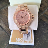 Michael Kors Camille Crystal Rose Gold Dial Rose Gold Steel Strap Watch for Women - MK5862