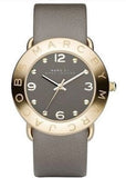 Marc Jacobs Amy Grey Dial Grey Leather Strap Watch for Women - MBM1153