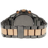 Marc Jacobs Blade Chronograph Grey Dial Two Tone Steel Strap Watch for Women - MBM8583