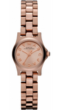 Marc Jacobs Dinky Rose Gold Dial Rose Gold Steel Strap Watch for Women - MBM3200