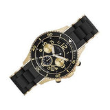 Marc Jacobs Rock Chronograph Black Dial Black Silicone Strap Watch for Women - MBM2598