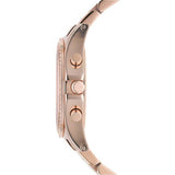 Marc Jacobs Henry Chronograph Rose Gold Dial Rose Gold Steel Strap Watch for Women - MBM3118