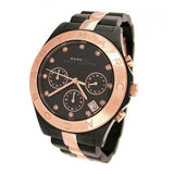 Marc Jacobs Blade Chronograph Grey Dial Two Tone Steel Strap Watch for Women - MBM3180