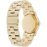 Marc Jacobs Amy Blue Dial Gold Steel Strap Watch for Women - MBM3220