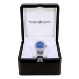 Maurice Lacroix Aikon Automatic Blue Dial Silver Steel Strap Watch for Women - AI1807-SS002-430-1