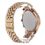 Michael Kors Lexington Chronograph Gold Dial Gold Steel Strap Watch For Men - MK8579