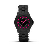Marc Jacobs Pelly Black Dial Black Silicone Strap Watch for Women - MBM2508