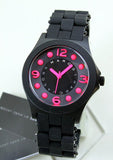 Marc Jacobs Pelly Black Dial Black Silicone Strap Watch for Women - MBM2530