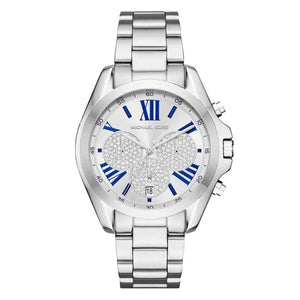 Michael Kors Bradshaw Quartz Silver Dial Silver Steel Strap Watch For Women - MK6320