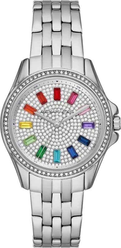 Michael Kors Pilot Quartz Silver Dial Silver Steel Strap Watch For Women - MK7368