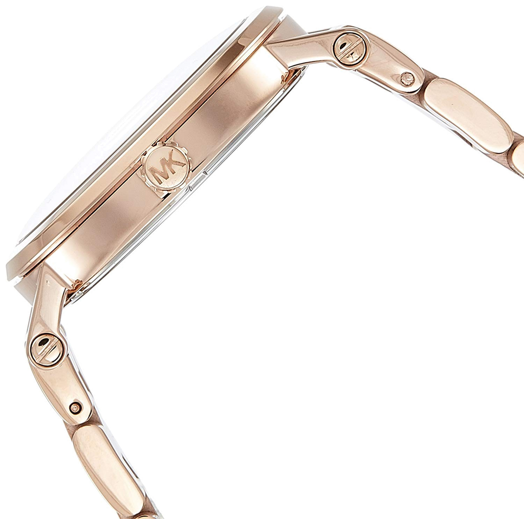 Michael Kors Norie Rose Gold Dial Rose Gold Steel Strap Watch for Women - MK3561