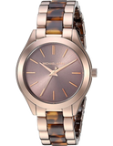 Michael Kors Runway Rose Gold Dial Two Tone Steel Strap Watch for Women - MK4301