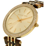 Michael Kors Darci Gold Dial Brown Two Tone Steel Strap Watch for Women - MK4326