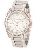 Michael Kors Blair Chronograph Silver Dial Silver Steel Strap Watch for Women - MK5459