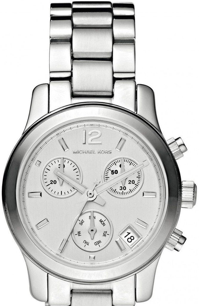 Michael Kors Runway Silver Dial Silver Steel Strap Watch for Women - MK5428
