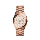 Michael Kors Runway Rose Gold Dial Rose Gold Steel Strap Watch for Women - MK5128