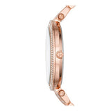 Michael Kors Darci Rose Gold Dial Two Tone Steel Strap Watch for Women - MK4327