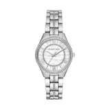 Michael Kors Lauryn Mother of Pearl Dial Silver Steel Strap Watch for Women - MK3900