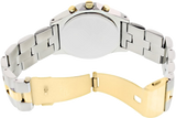 Marc Jacobs Blade Chronograph Silver Dial Two Tone Steel Strap Watch for Women - MBM3177